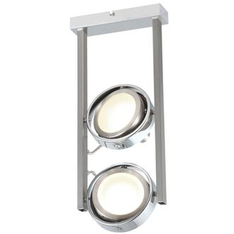 Globo Lighting Faretto Da Soffitto A Led Per Soggiorno, Faretto Cromato, Lampada Regolabile