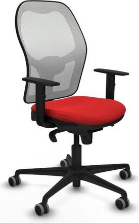 Piqueras y Crespo Piqueras Y Crespo - Jorquera Sincro Malla Blanca Similpiel Rojo Brazos 1d Base Nailon Ruedas 65mm Engomada