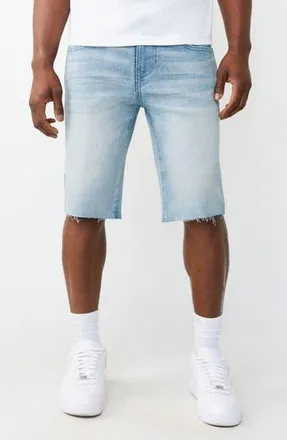 True Religion Ricky Raw Hem Denim Shorts in Light Skyline at Nordstrom Rack, Size 30