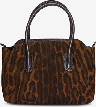 Tom Ford Handtasche aus Wildleder mit Ozelot-Motiv Alexander Medium