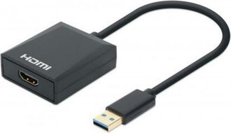Manhattan Convertidor De Usb-a A Hdmi 1080p