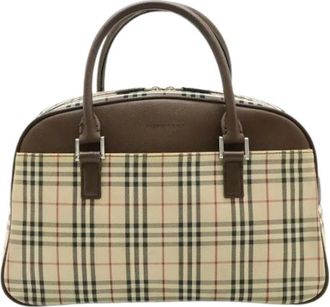 Burberry Pre-owned Handbags, female, Beige, Size: ONE SIZE Pre-owned Handbag