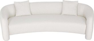 Manhattan Comfort Modern Sylvia Tweed 103.5In Sofa With Accent Pillows
