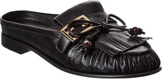 Fendi Fendi Baguette Leather Sabot Loafer