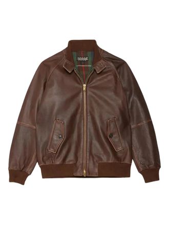 Baracuta zip long-sleeve jacket - Brown