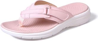 Generic YIzdegg Flip Flops Womens Leather Toe Separator with Arch Support Summer Shoes Beach Women Comfortable Yoga Mat Sandals Lightweight Flip Flops Open To