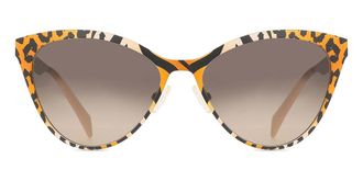 Italia Independent II 0022 ZEB.041 Womens Sunglasses Orange Size 55