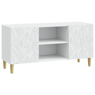 vidaXL Mueble De Tv 102 X 34,5 X 50 Cm Blanco Madera De Ingenier&iacute;a Vidaxl