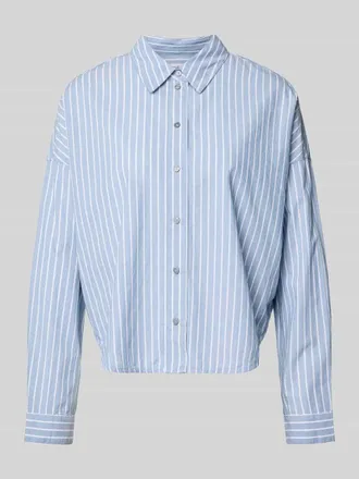 Marc O'Polo Relaxed Fit Hemdbluse aus reiner Baumwolle in Hellblau, Gr&ouml;&szlig;e 36