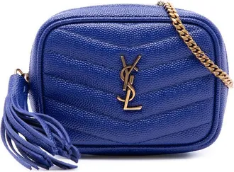 Saint Laurent Pre-owned Saint Laurent Baby Chevron Grain De Poudre Monogram Lou Camera Bag Ladies Q6H80VMBH9G72KR3