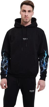Phobia Archive Felpa in Cotone - Heren - Hoodies - Zwart - S - Katoen - Hoodies & sweatvesten