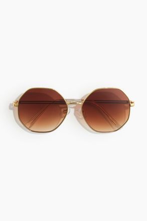 H&M Sonnenbrille mit schmalem Gestell - Brown