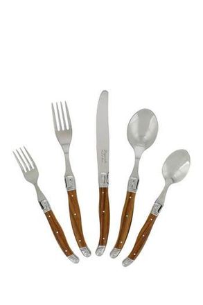 French Home 20-Piece Laguiole Flatware Set in Wood Grain at Nordstrom Rack