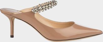 Jimmy Choo London 65mm Bing Embellished Patent Leather Pumps