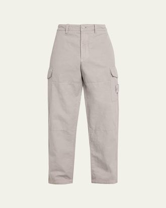 Stone Island Mens Cotton and Linen Cargo Pants