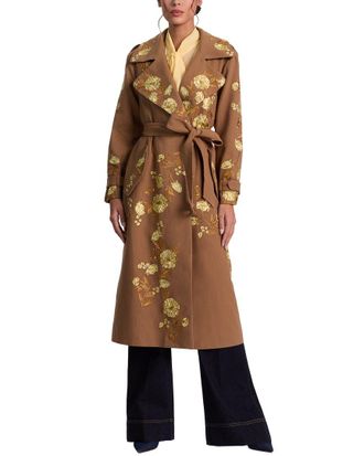 Alice & Olivia Alice + Olivia Nevada Embr Trench Coat