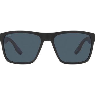Costa Paunch XL 59mm Square Sunglasses in Matte Black at Nordstrom