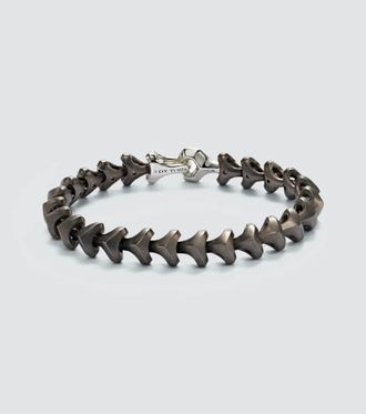 David Yurman Armory sterling silver and titanium bracelet
