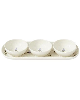 Portmeirion Sophie Conran Lavandula 4Pc Bowl & Tray Set