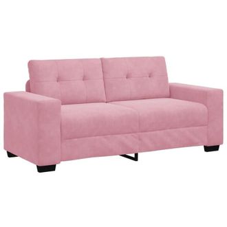 vidaXL Divano Divanetto Rosa 140 cm in Velluto vidaXL