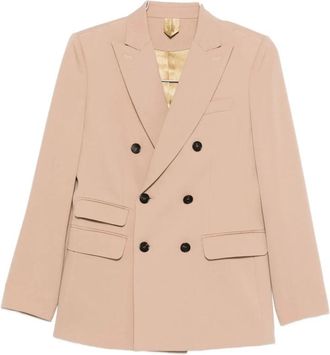 Max Mara Stijlvolle Jas Tauro - Dames - Blazers - Beige - XS - Jassen