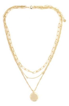 Panacea Layered Chain Necklace in Gold at Nordstrom Rack