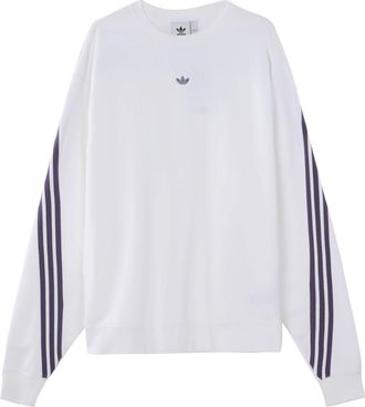 adidas originals Side Stripe Loose Pullover White FM1519