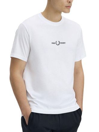 Fred Perry Embroidered Logo T-Shirt - White