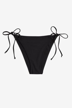 H&M Tie-Tanga Bikinihose - Schwarz