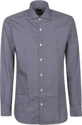 Barba Klassieke Lange Mouw Shirt - Heren - Casual Overhemden - Zwart - 3XL - Katoen - Overhemden