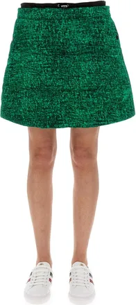 Moncler Printed Polyamide Skirt - Green