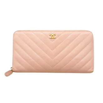 Chanel Pre-owned Wallets, female, Pink, Size: ONE SIZE Pre-owned Vintage Long wallet (bi-fold)