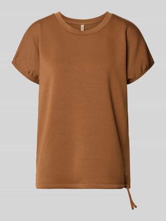 Soyaconcept T-Shirt aus Mohair-Mix mit Rundhalsausschnitt Modell BANU in Hellbraun, Gr&ouml;&szlig;e XXL