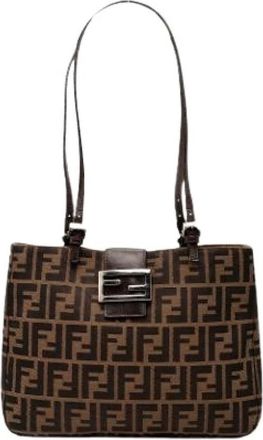 Fendi Pre-owned Shoulder Bags, female, Brown, Size: ONE SIZE Pre-owned Vintage Shoulder Bag