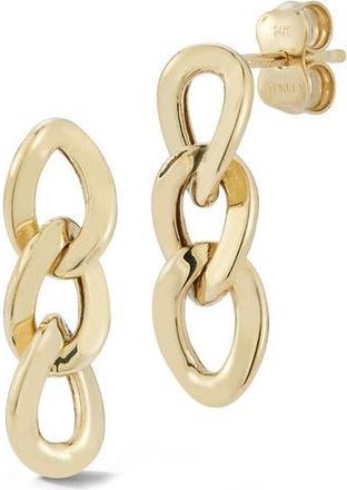 Ember Fine Jewelry 14K Curb Link Drop Earrings in Gold at Nordstrom Rack