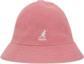 Kangol logo-patch bucket hat - women - Fabric - L - Pink
