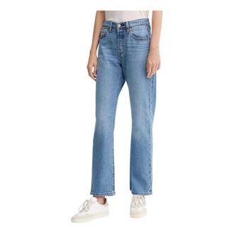Levi's Jeans, Dames, Blauw, W25 L32, Denim, 501 Curve