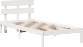 vidaXL Estructura De Cama Blanco 80 X 200 Cm Madera Maciza De Pino Vidaxl