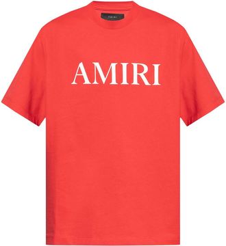 Amiri logo-print cotton T-shirt - men - Cotton - L - Red