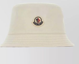 Moncler bucket hat structured shape stitched brim