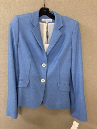 Barbara Lohmann Cashmere Womens Florence Long Sleeve Jacket In Blue