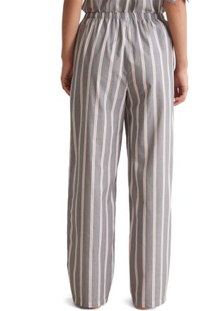 Marc O'Polo Loungehose MARC OPOLO Mix & Match Woven, Damen, Gr. XL, N-Gr, grau (castlerock stripe), Popeline, Obermaterial: 100% Baumwolle, gestreift, regular fit
