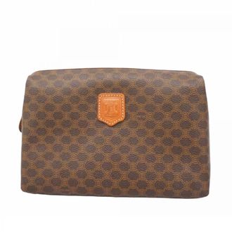 Celine Brown Pvc Pouch (Pre-Owned)