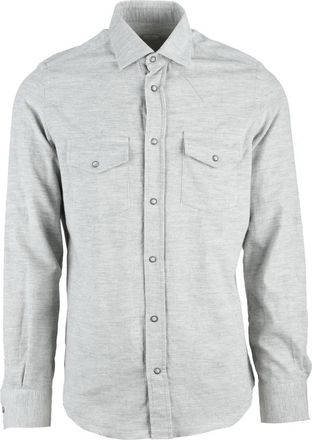 Eleventy Cotton Shirt - Light Grey