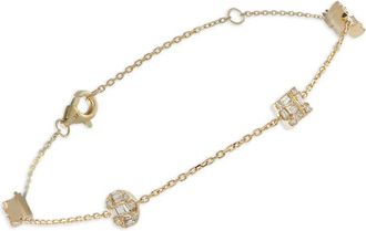 Luxury Bazaar 14kt geelgouden armband met diamant