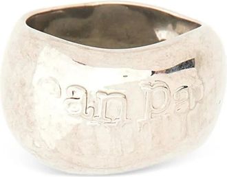 Jean Paul Gaultier Ring met logo-reliëf - Zilver