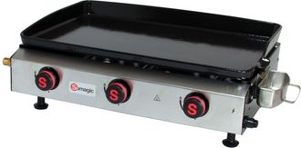 HOME MAISON Plancha de gas con caj&oacute;n y armaz&oacute;n en acero lacado