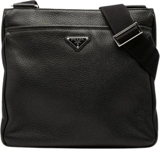 Prada Pre-owned Cross Body Bags, female, Black, Size: ONE SIZE Pre-owned Crossbody Bag