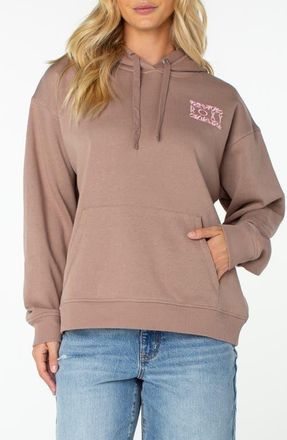 Roxy Wailea Oversize Graphic Hoodie in Ginger Snap at Nordstrom, Size Xx-Large