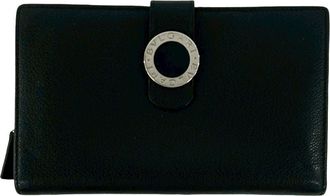 Bulgari Black Leather Wallet (Bi-Fold) (Pre-Owned)